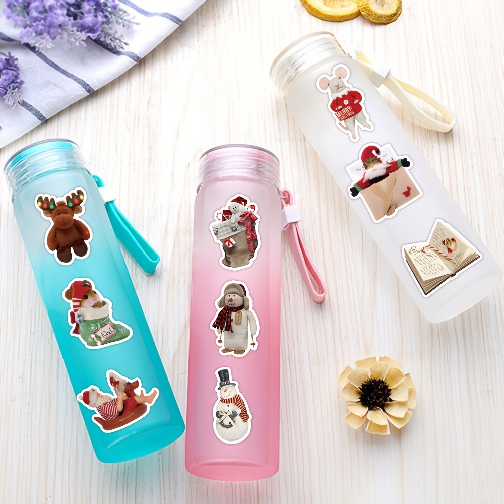 Christmas Santa Claus Kawaii Water Bottle For Girls Cute - Temu