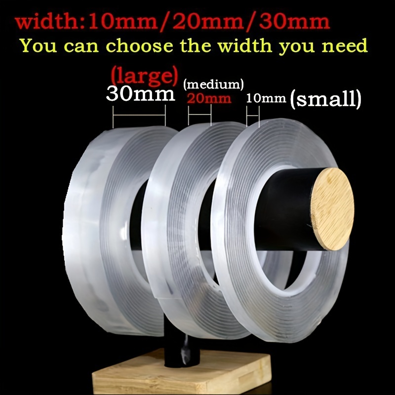 Transparent Nano tape Washable Reusable Double sided Tape - Temu