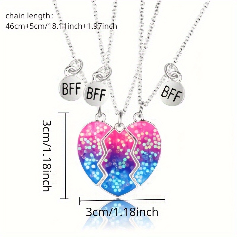 Best Friends Glow in the Dark Diamond Pendant Necklaces - 2 Pack | Claire's