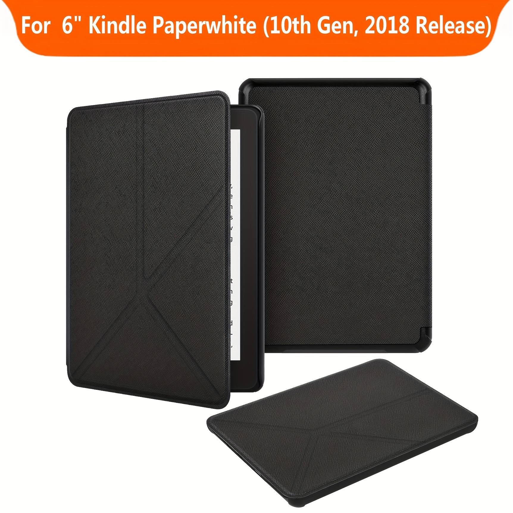Étui compatible Kindle 6 pouces (11e génération, 2022 sortie) Housse en  cuir Pu Premium avec réveil automatique du sommeil, sangle de main