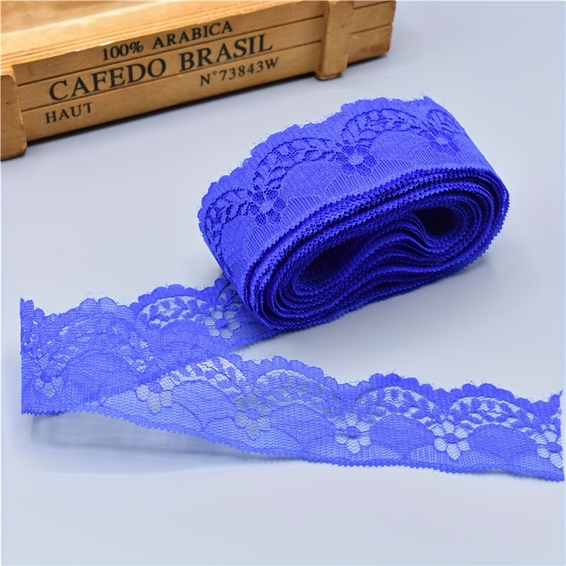 Elastic Lace Ribbon Trim Tape Embroidered Net Cord For Sewing Clothes  Decoration