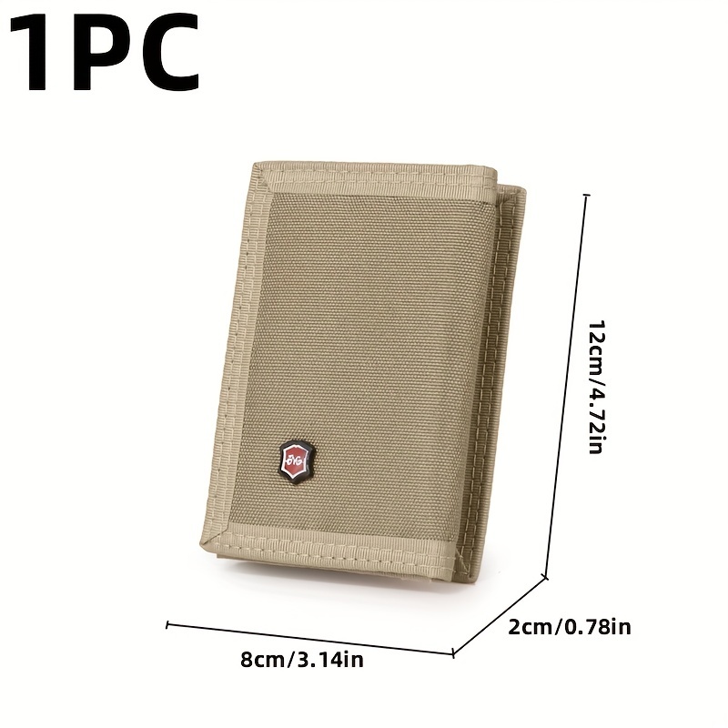 1pc canvas wallet zipper coin pouch multifunctional classic wallet multi card card holder