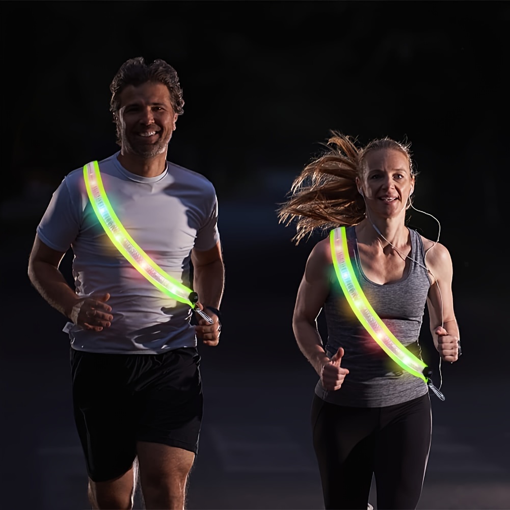 Led Night Running Gear High Visibility Led Flashing Shoulder - Temu
