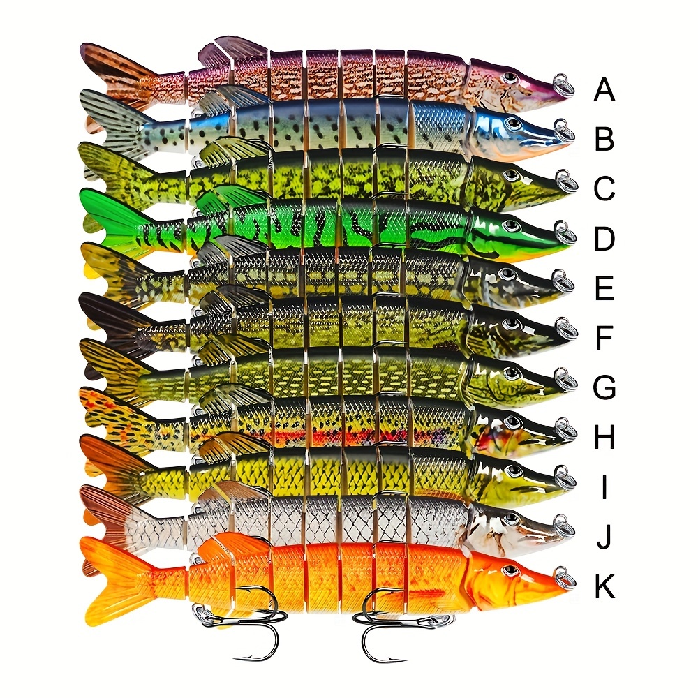 Swimbait Fishing Bait Assorted Colors 9 Sections Fishing - Temu Mauritius