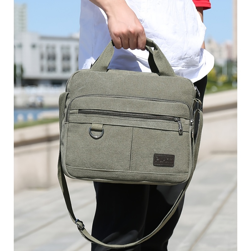 Fashion Leather Business Briefcase Tote Bag Waterproof Wear-resistant  Messenger Bag Handbag For Men Travel Work Office Computer Crossbody  Shoulder Pack Pouch - Temu