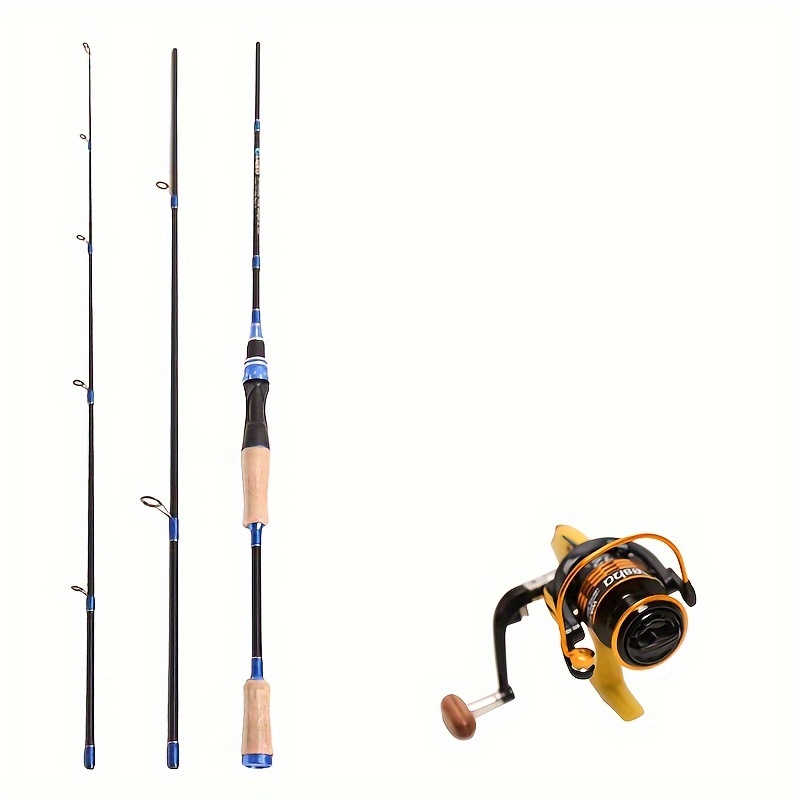 Portable 3 Sections Spinning Fishing Rod Fishing Pole - Temu Philippines