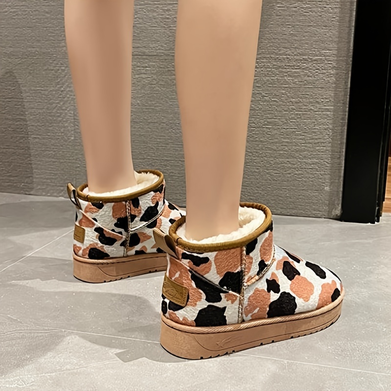 Plush Inner Snow Boots Flat Ankle Boots Women's Footwear
