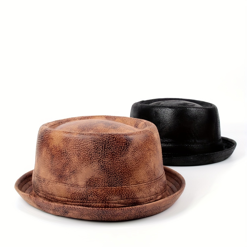 British Style Gentleman Cap Classic Jazz Old Man Hats Winter Warm Flat Top  Fedora Caps Fashion Middle-Aged Gentleman Caps - AliExpress