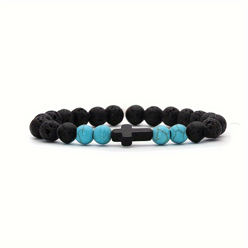 Bracelets en pierre de lave, diffuseur d'huiles essentielles