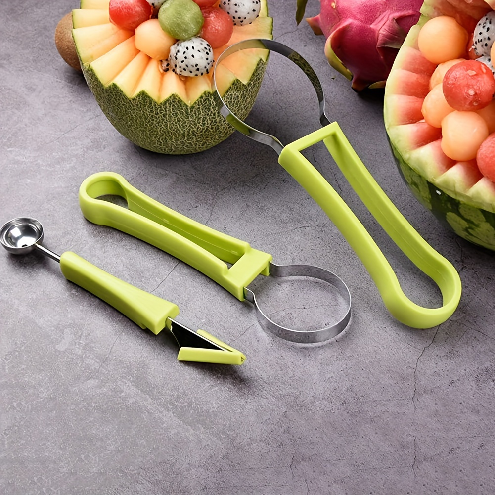 Kitchen gadgets fruit digger carving ball 3-pieces stainless steel