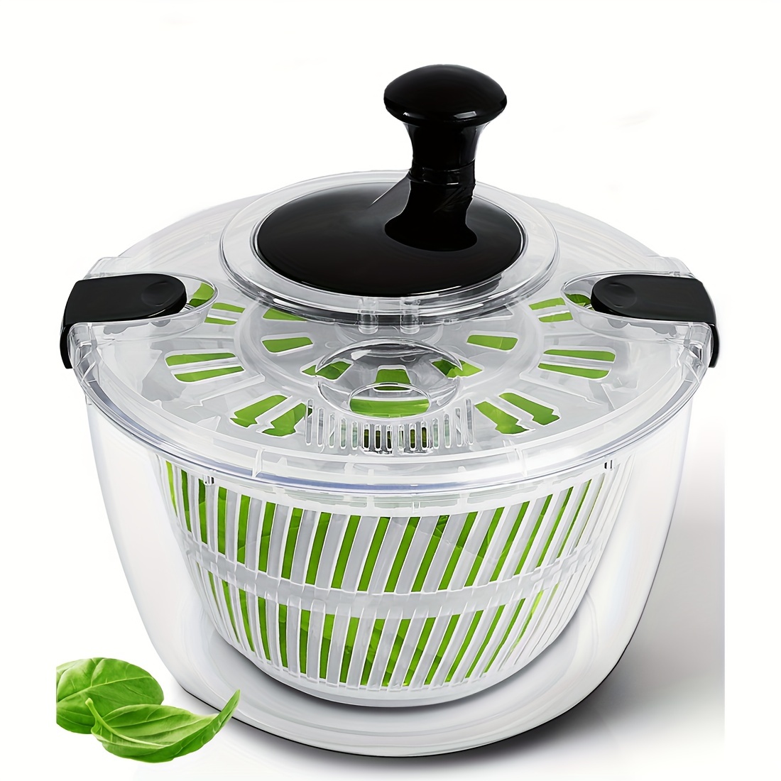 Large Pump Salad Spinner With Drain, Bowl, And Colander - Pump Multi-Use Lettuce  Spinner, Vegetable Dryer, Fruit Washer, Pasta And Fries Spinner - Yahoo  Shopping
