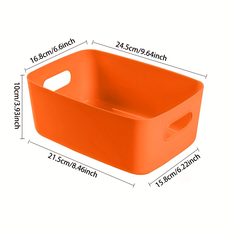 Caja de plástico para almacenamiento de artículos diversos con asa