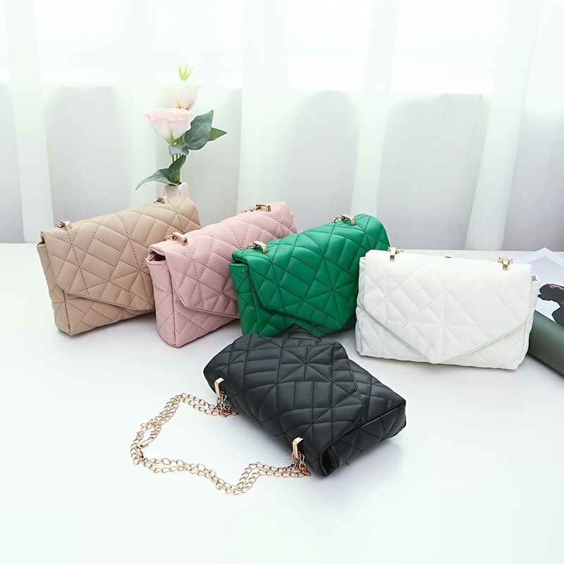 Quilted Chain Crossbody Bag, Fashion Square Shoulder Bag, Women's Small  Flap Purse - Temu United Arab Emirates