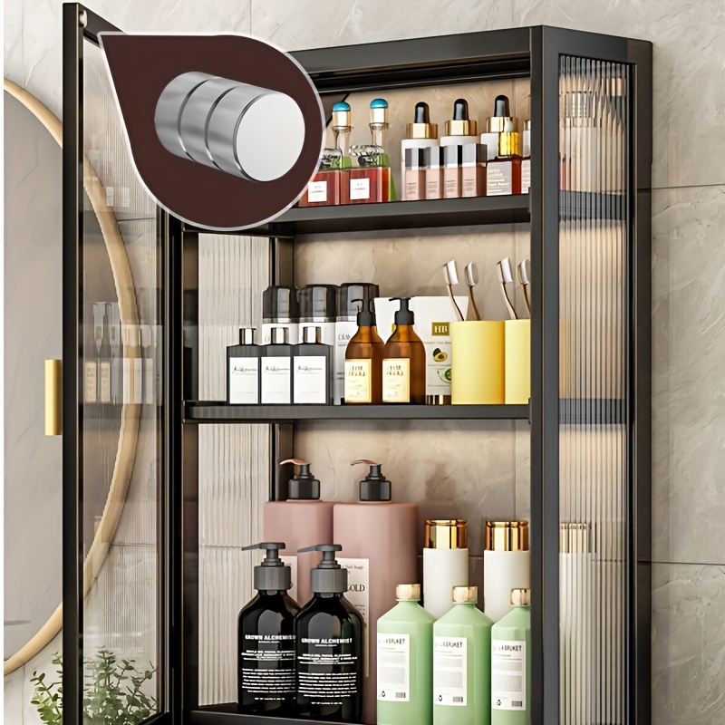 1pc Bathroom Wall Mounted Storage Rack With Multiple Layers For Toiletry,  Cosmetics Organizer For Toilet