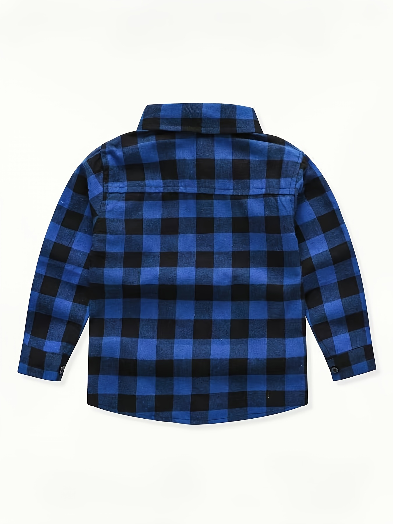 toddler blue plaid shirt