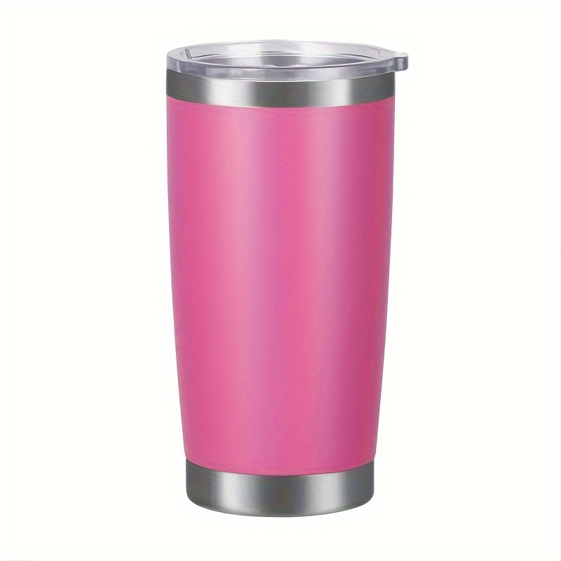 Solid Color Tumbler With Lid Stainless Steel Thermal Water - Temu