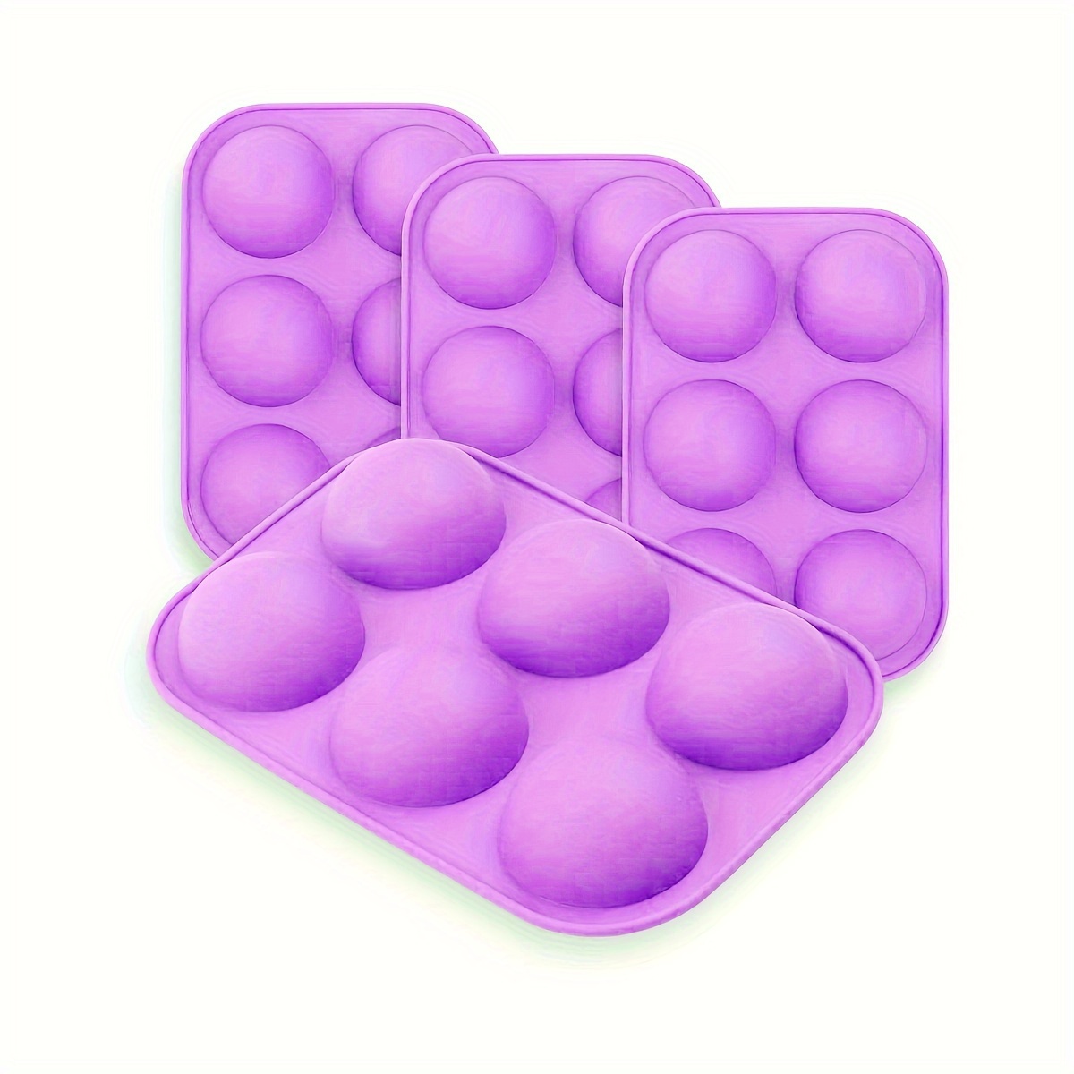 1 Pc 4 Cellules Silicone Moules Demi sphère En Forme De - Temu Canada