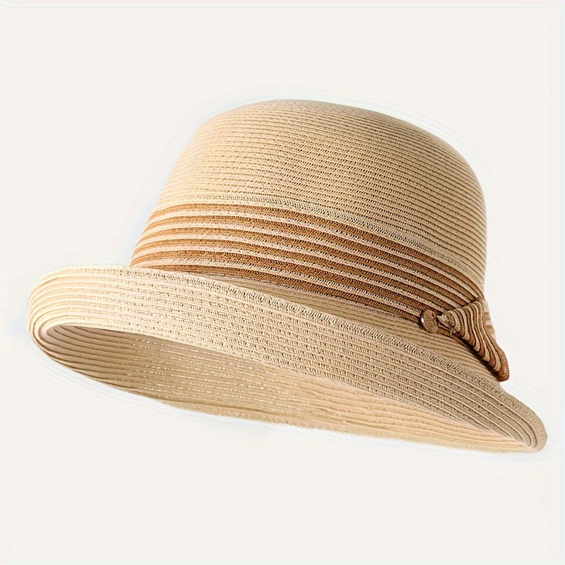 Comebachome Strohhut Damen UPF 50+ - Packbarer Weitkrempenhut Für Strand & Reisen