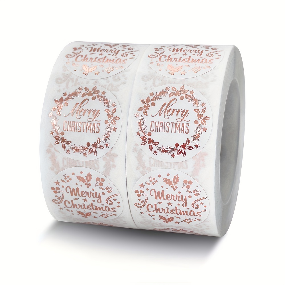 Rolled Rose Golden Stickers Hot Stamping 500 Sheets