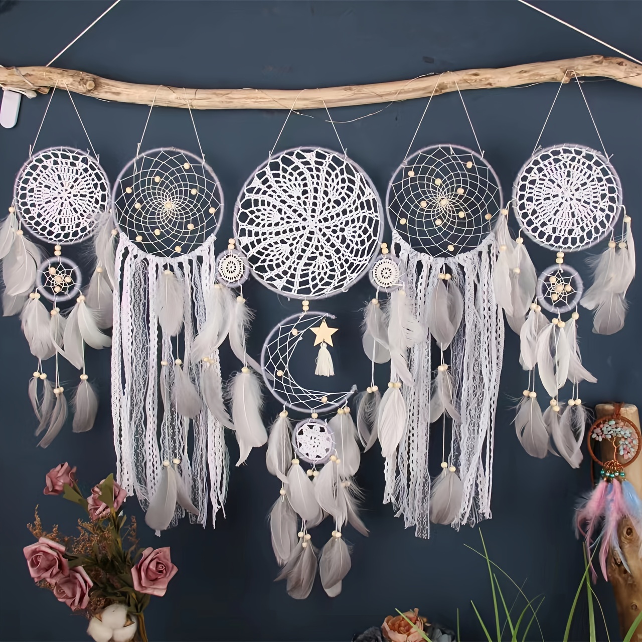 Dream Catcher, Dreamcatchers, Dreamcatcher, Dreamcatcher grande, XL  Dreamcatcher, Boho Home Decor, Hangings della pa…