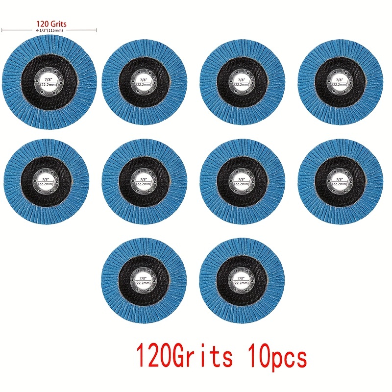 Disques À Lamelles 2/8/18 Pièces, 125 Mm, Meule Abrasive Et Disque De  Ponçage À Lamelles, Comprend Des Grains 40/60/80/120 - Outillage Et  Amélioration De L'habitat - Temu France