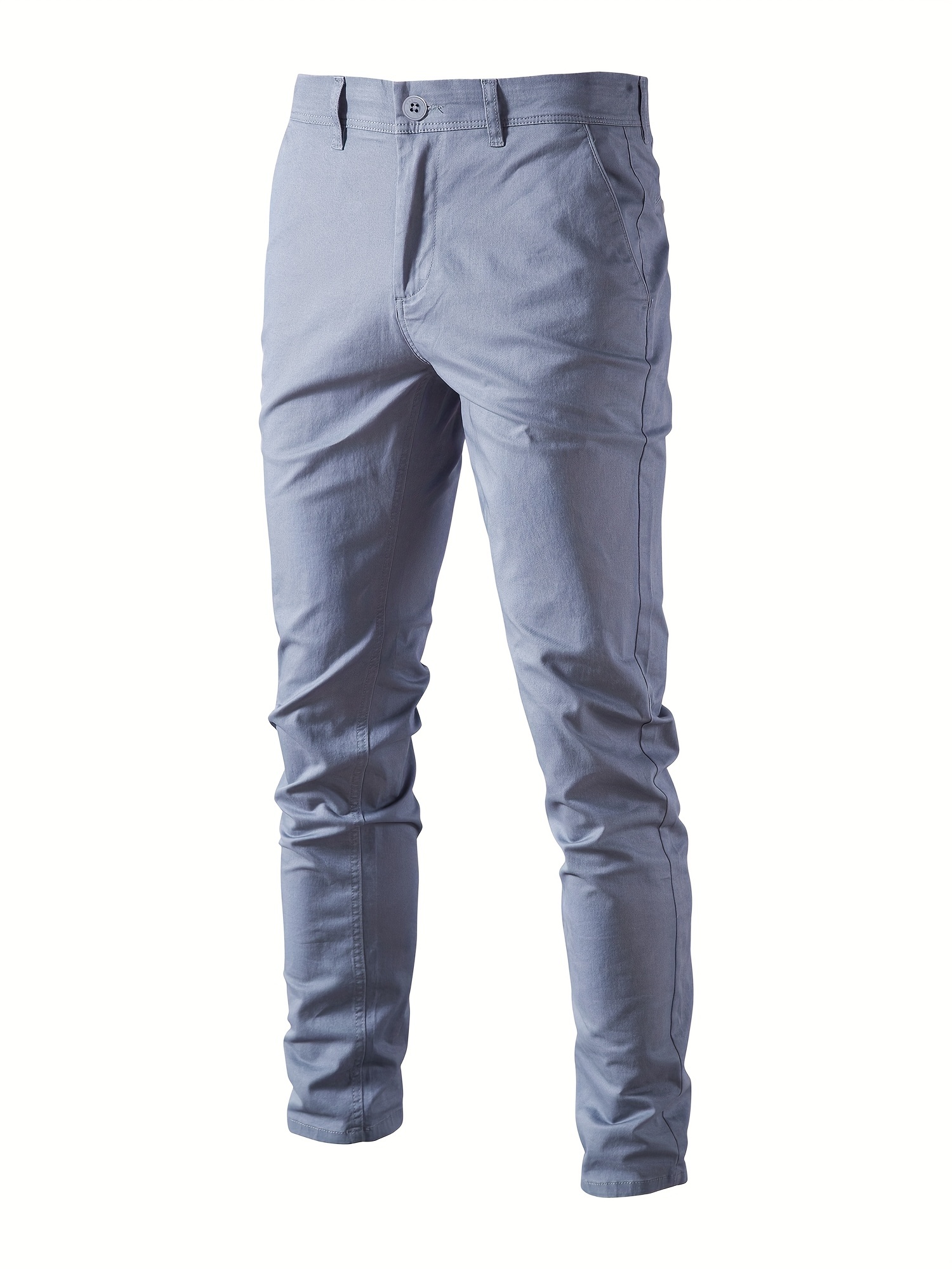 Men's Casual Cotton Slim Pants - Temu