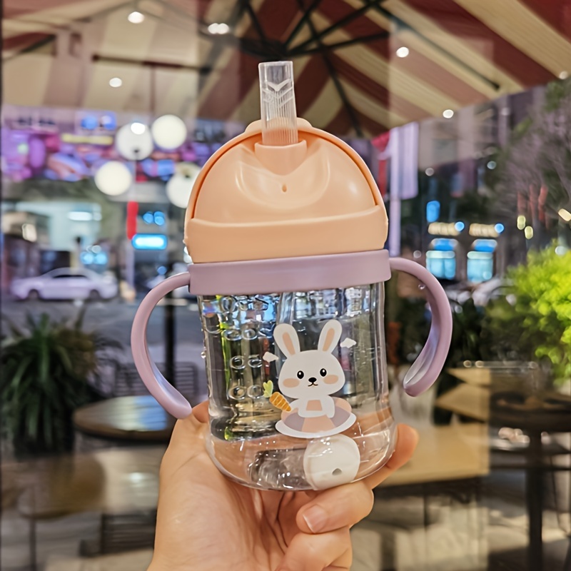 Cute Straw Cup Children's Cartoon Water Cup Kindergarten - Temu