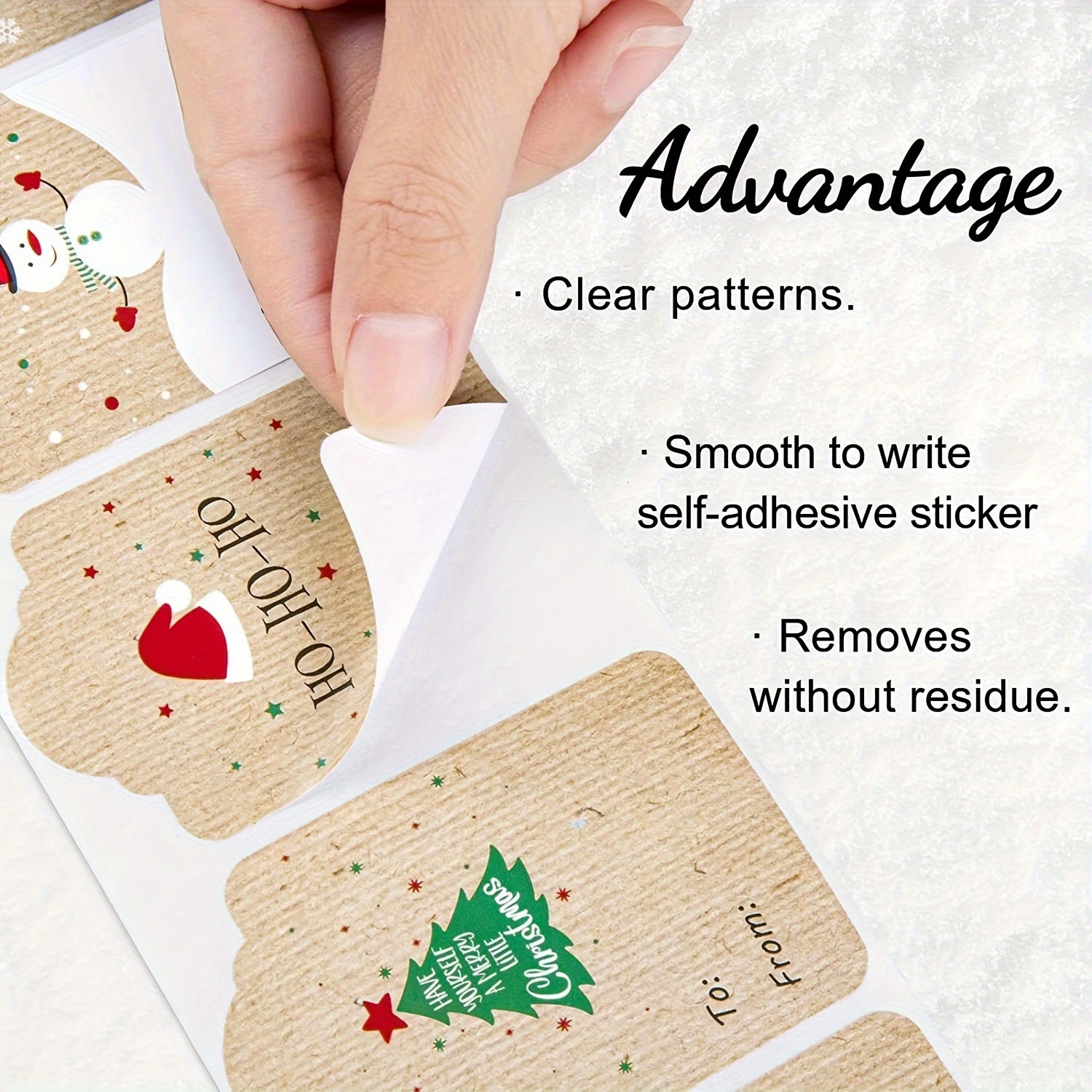 Moontree Merry Christmas Gift Tags Stickers Christmas - Temu