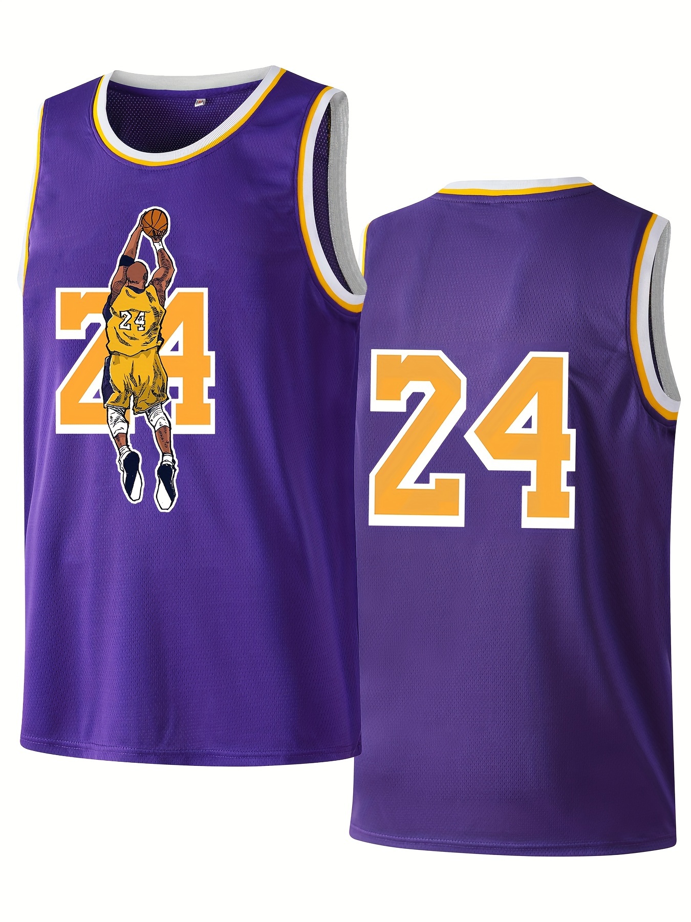 Camiseta Baloncesto Bordada Hombre Legend #24 Uniforme - Temu