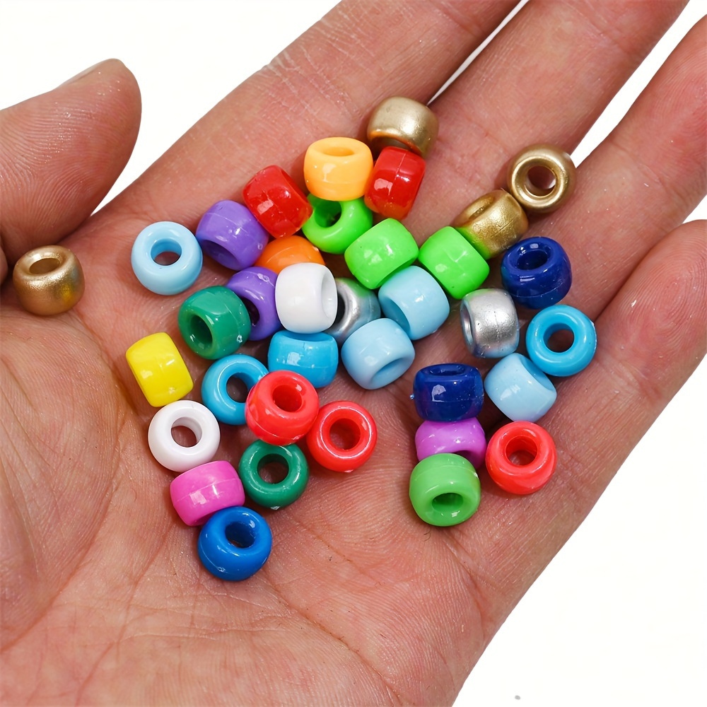 24 Assorted Colors Plastic Bulk Rainbow Beads For Jewelry Making