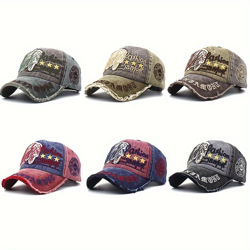 

1pc Men's Cotton Simple Baseball Cap Embroidered Letter Fashion Handsome Peaked Cap