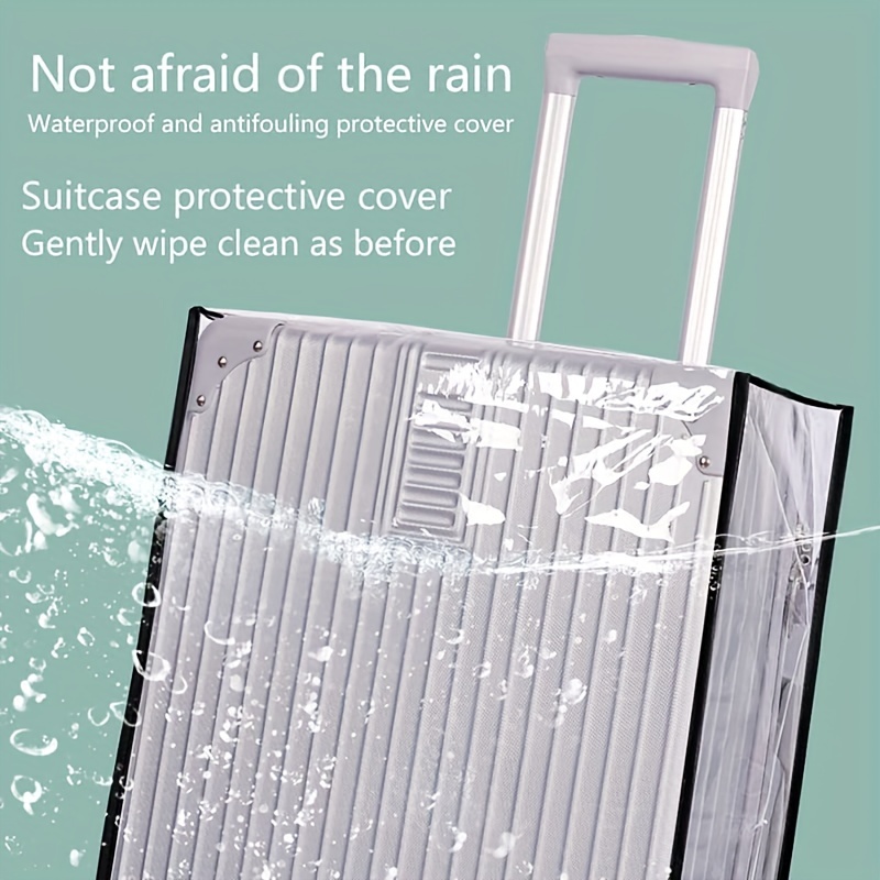 Protectores de cubierta de maleta de PVC transparente 20, 24, 28, 30  pulgadas, fundas de equipaje de viaje transparentes para maleta aprobadas  por la