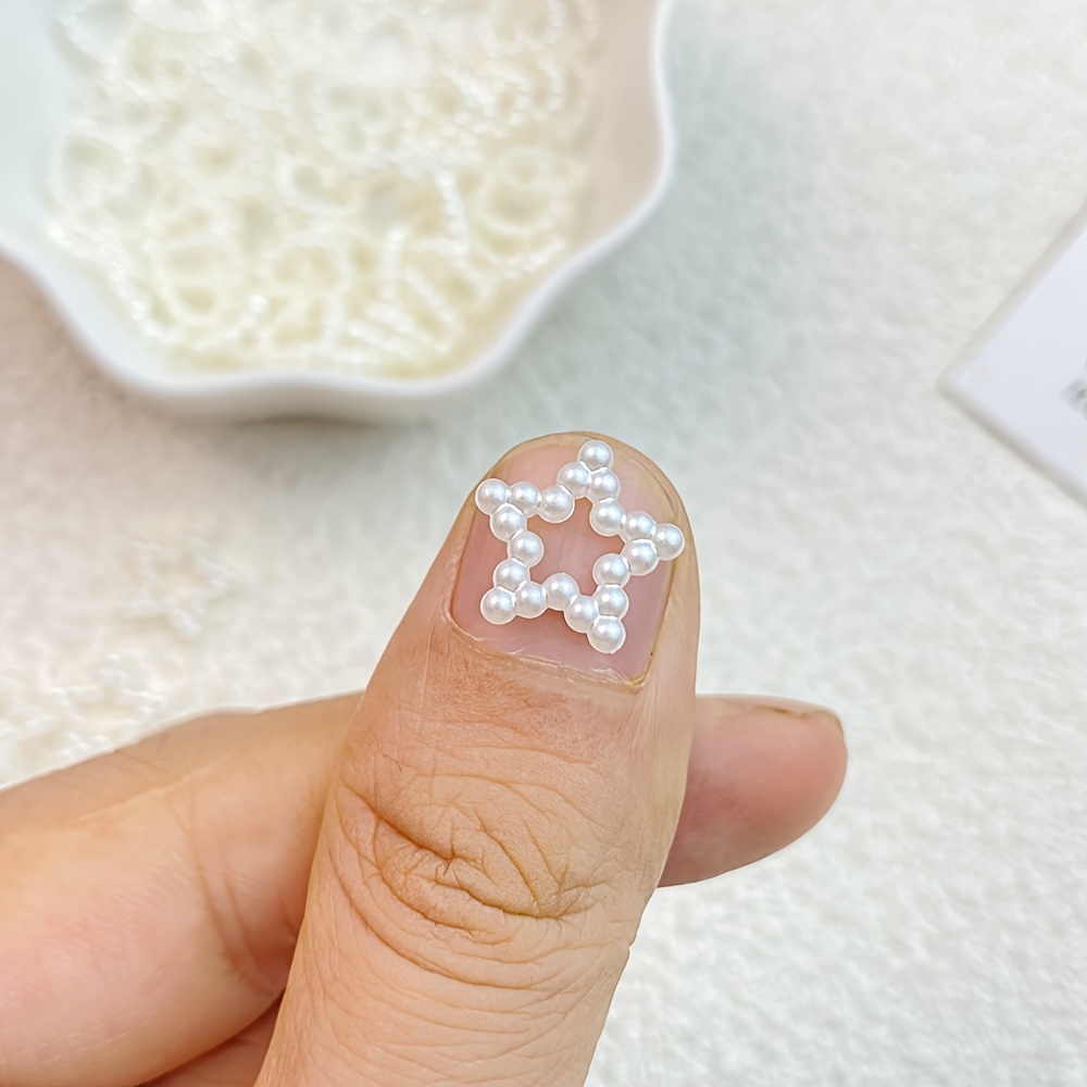 3d Nail Art Charm Pearls Zircon star Moon Crystal Gem Nail - Temu