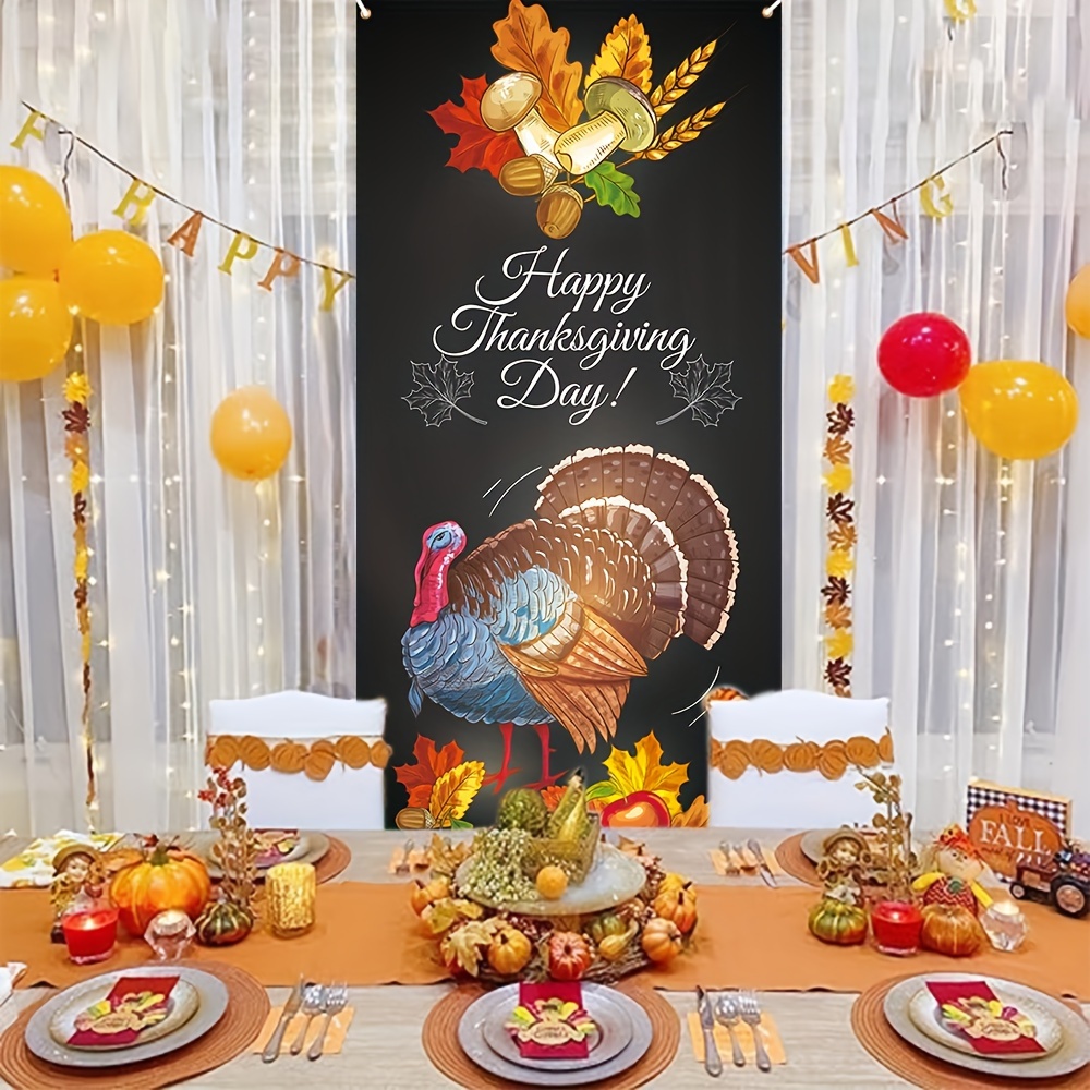 Thanksgiving Party Decorations, Pre-assembled Thanksgiving Banner