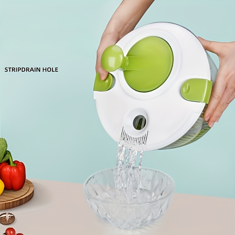 Get Kitchen Vegetable Rotating Cleaning Basket Vegetable Fruit Drainer  Salad Spinner Delivered