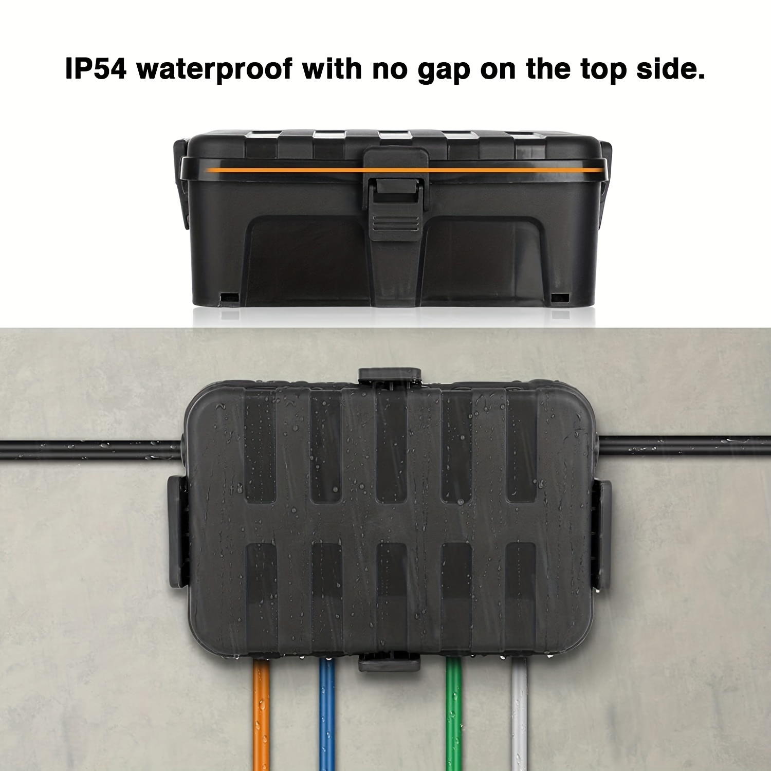 Tapa de salida resistente a la intemperie a prueba de agua, caja de enchufe  autoadhesiva, protector de receptáculo al aire libre para exteriores para