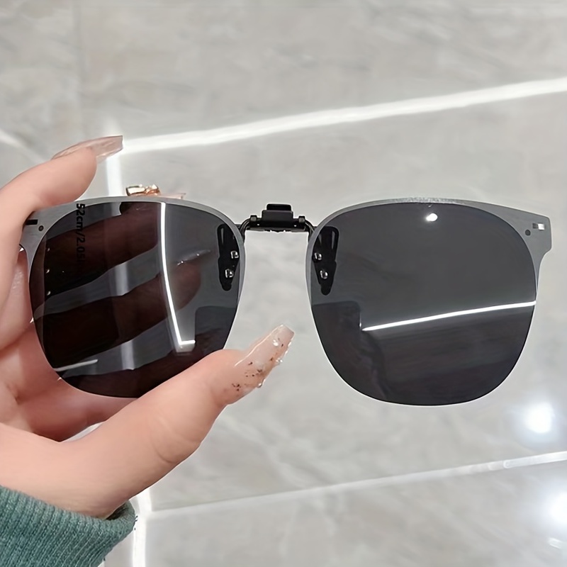 1pc Mens Adjustable Clip Polarized Sunglasses Novelty Design Clip