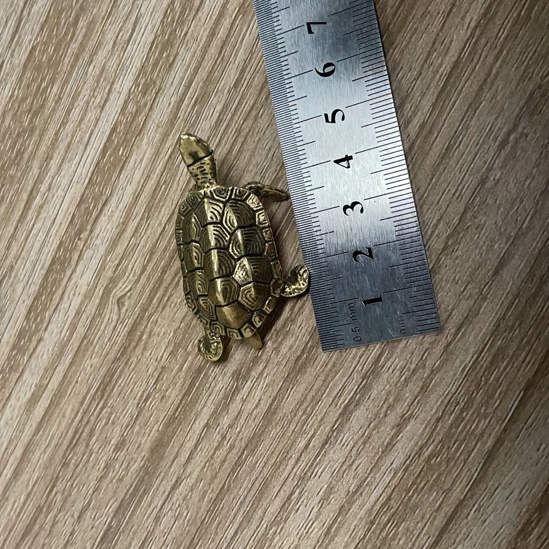 Vintage Brass Animal Turtle Figurines Perfect Home Decoration For
