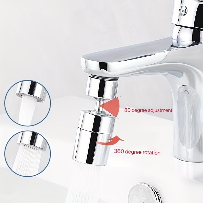 SHAR Embout de robinet, rallonge de robinet de cuisine, ventilateur de  robinet, 17 cm, rallonge de robinet de pulvérisation, rallonge de robinet  rotatif à 360 °, mode mousse et pluie