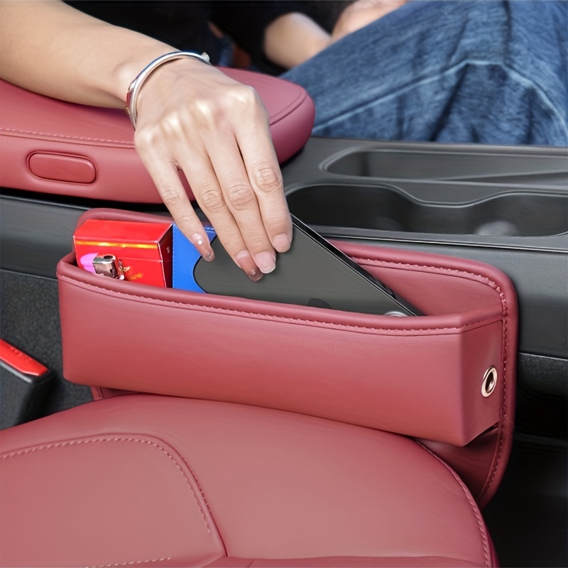 Upgrade Your Car With A Pu Leather Seat Manager Keep - Temu