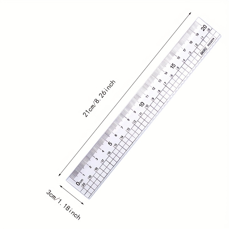 And Plastic Transparent Rulers Perfect For Primary And - Temu