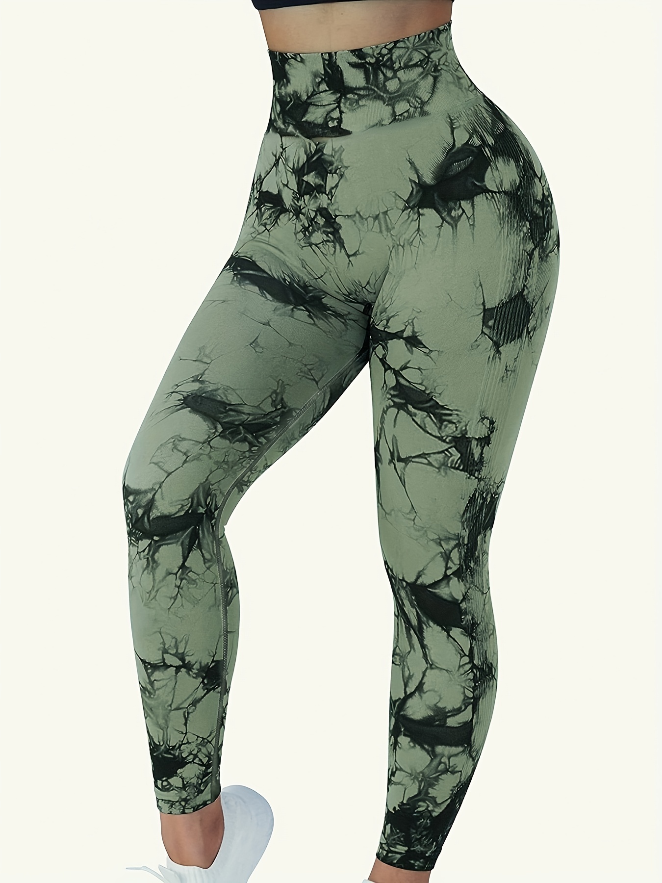 Challengym Tie-dye Workout Leggings for Women High Waist Seamless Scrunch  Butt Lifting Gym Yoga Pants Elastic Tights : : Clothing, Shoes 