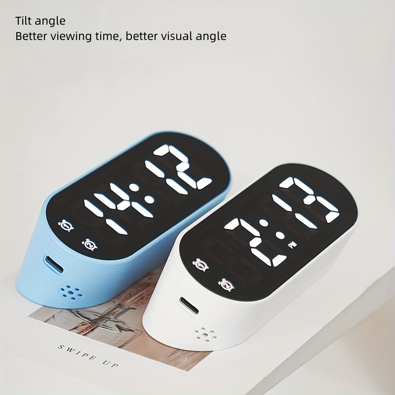 LED-Digitaluhr mit Alarmfunktion, Datums- & Temperaturanzeige
