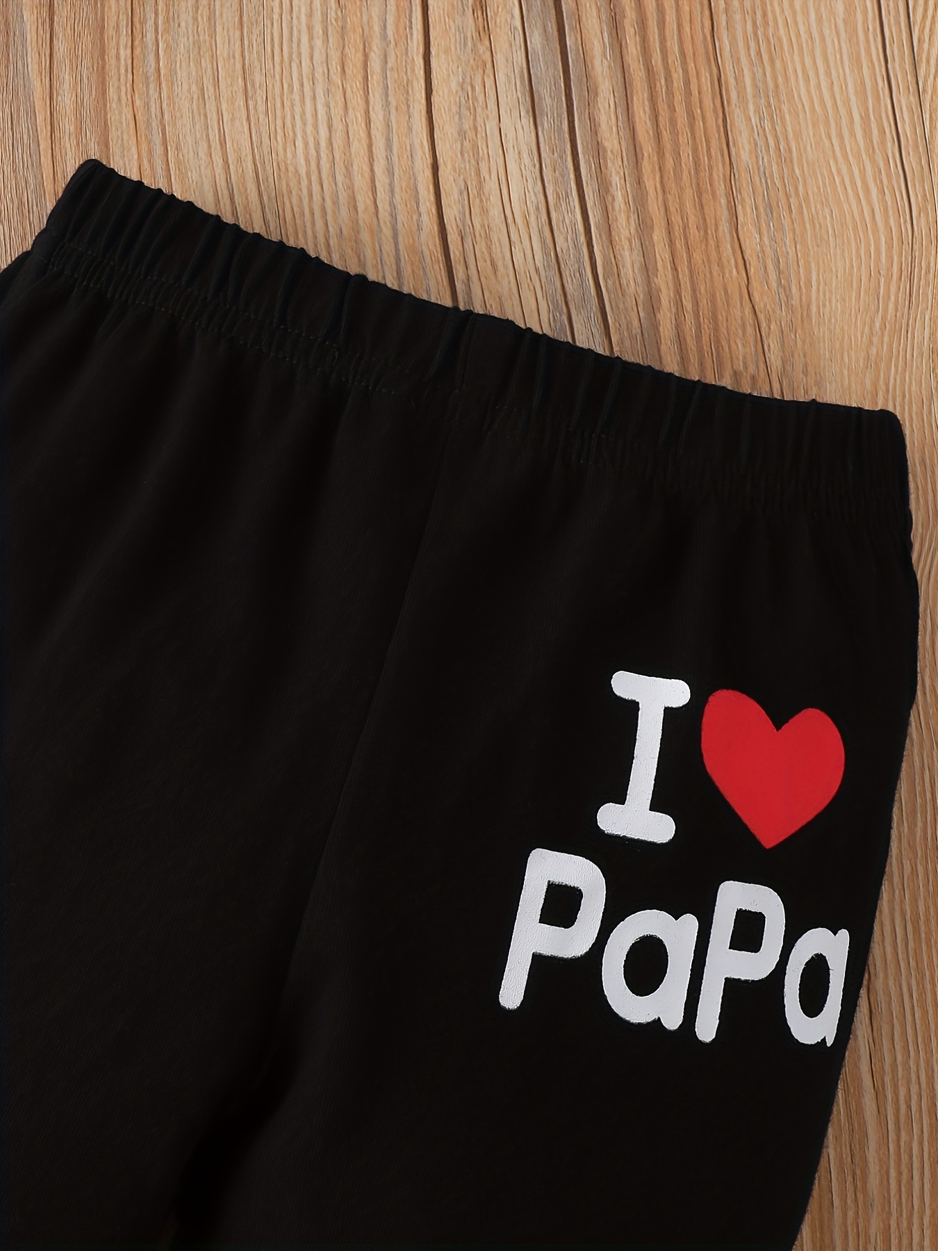 Love Papa Casual Outfit Pullover Hoodie Sports Trousers - Temu