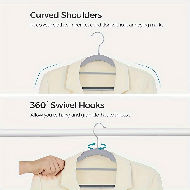 Clothes Hanger For Household Use No Mark Shoulder Corner - Temu