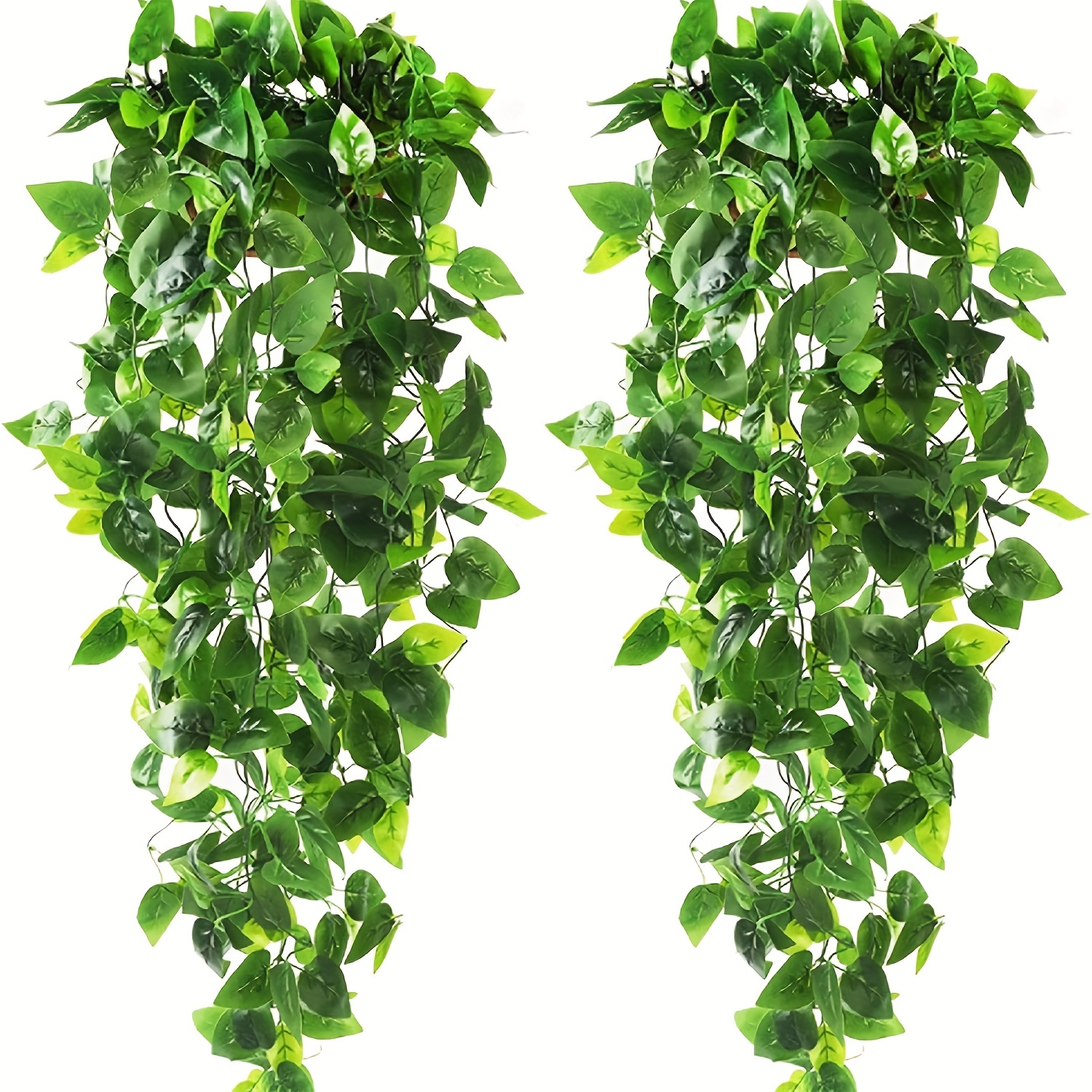 

2pcs Artificial Hanging Plants, Fake Ivy Vine Fake Ivy Leaves For Wall House Room Patio Indoor Outdoor Home Shelf Office Decor, Aesthetic Room Decor, Home Decor