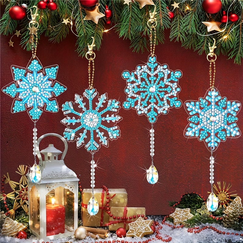 Christmas Snowflake Set Pendant christmas Snowflake - Temu