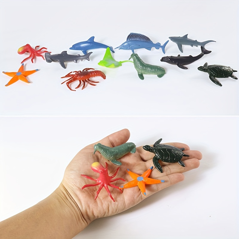 12Pcs Fish Decorations For Party Sea Fish Toys for Kids Tropical