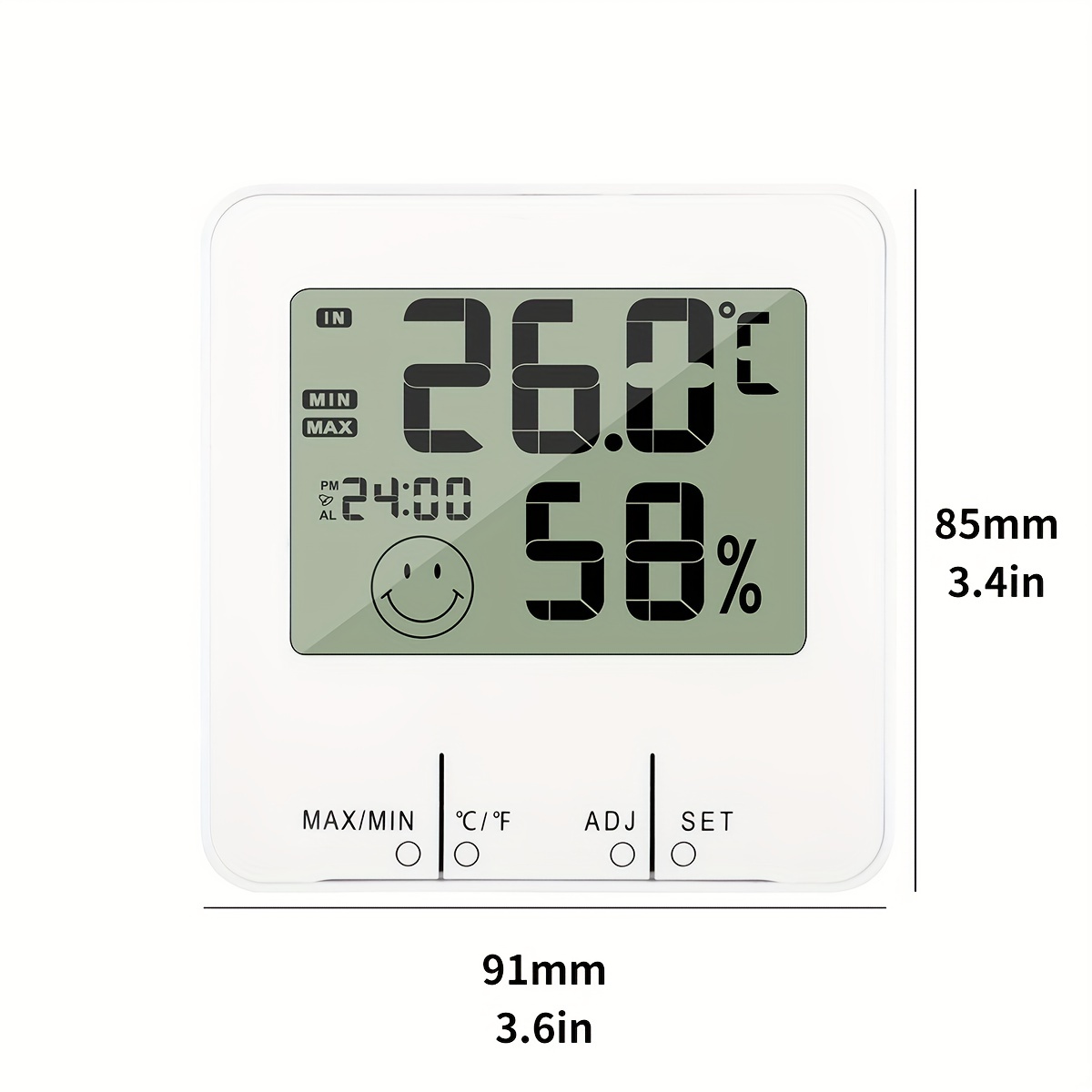 Digital Hygrometer Thermometer Humidity Meter For Home Bed - Temu