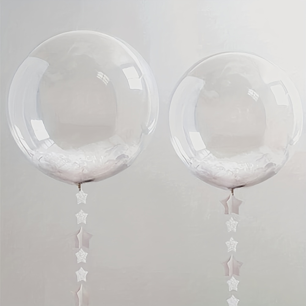 20 Inch Clear Bobo Balloons Bubble Balloons - 10 Pcs Large Transparent  Balloons for Stuffing Wedding Birthday Party Christmas Valentines  Decorations